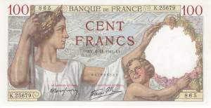 100 Francs 1941
